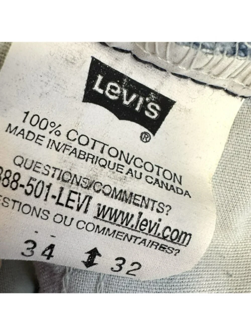 VTG  1987 Levis 619 Orange Tab Jeans Mens Size 34x32 Distressed Thrashed Grunge